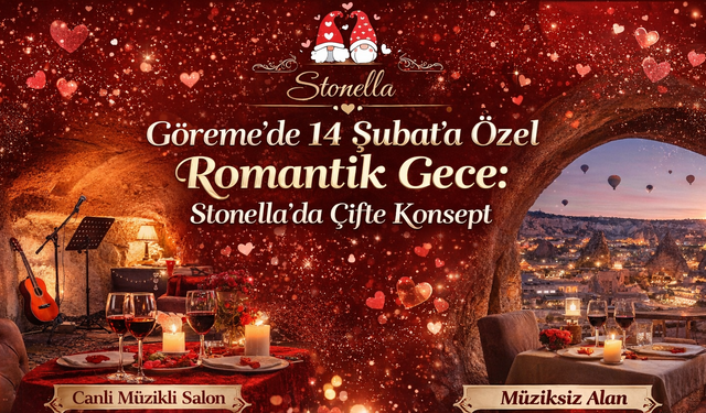 Göreme’de 14 Şubat’a Özel Romantik Gece