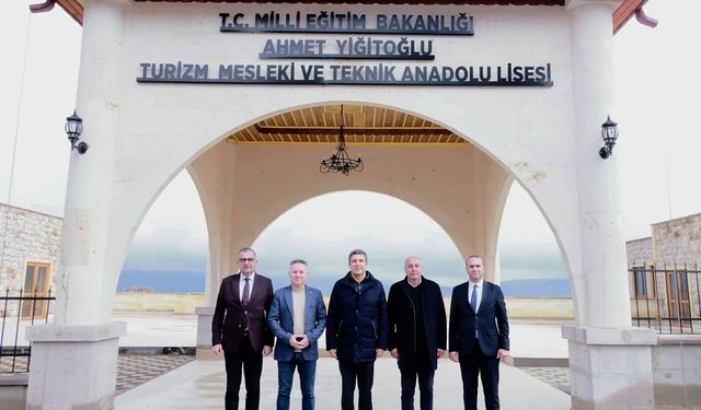 Kapadokya Alan Başkanı Aslanbay’dan Yeni Turizm Lisesine İnceleme