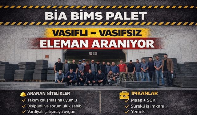 Bia Bims Palet'e çalışma arkadaşları aranıyor