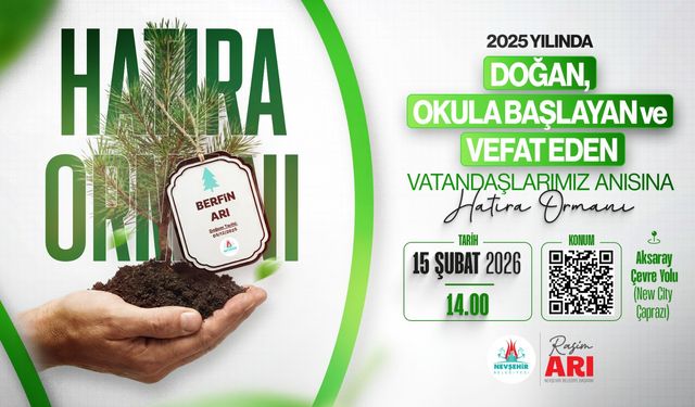 Nevşehir Belediyesi ağaçlandırma seferberliği