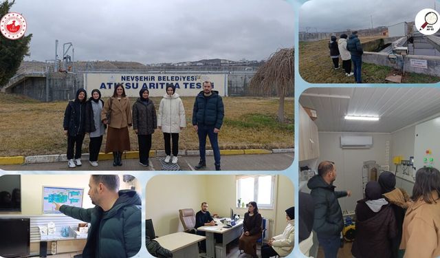 Nevşehir’de Öğrenciler Atıksu Arıtma Tesisini Ziyaret Etti