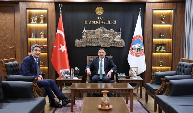 Alan Başkanı Aslanbay’dan Vali Çiçek’e Ziyaret