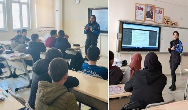 Nevşehir'de Polisten Öğrencilere Güvenli İnternet Uyarısı