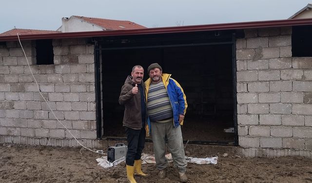 Nevşehir Gümüşkent’te Yıkılan Ahır 5 Günde Yenilendi