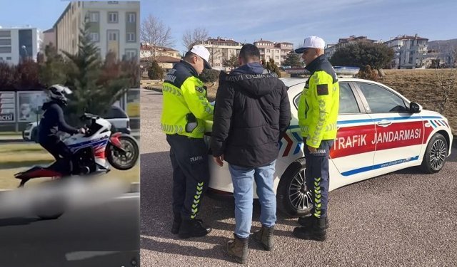 Nevşehir'de motosikletle akrobasi yaptı, gereği yapıldı
