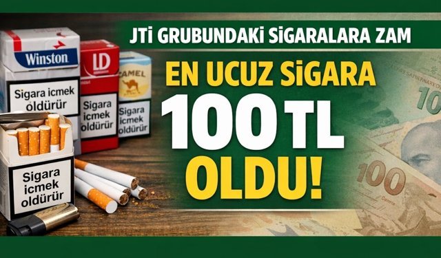 Sigaraya Zam Geldi! 100 TL Altında Sigara Kalmadı!