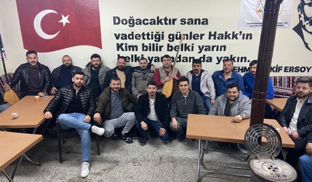 Karasenir köyü gençlerinden örnek iftar buluşması