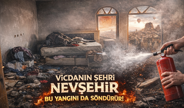 Nevşehir'de evi yanan aile destek bekliyor