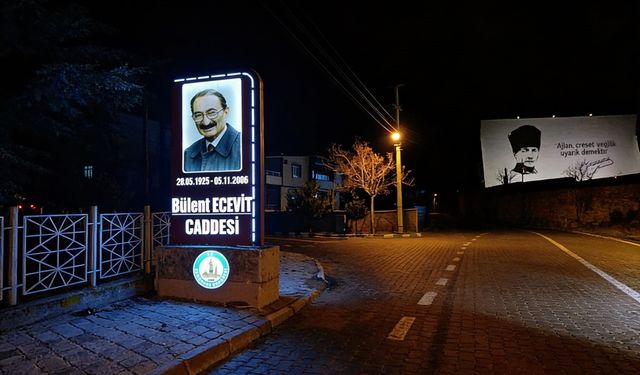 Derinkuyu’da Erbakan ve Ecevit İsimleri Işıklı Tabelalarla Yaşatılıyor
