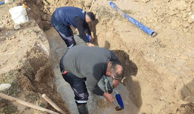 Nevşehir köylerinde içme suyu arızaları onarıldı