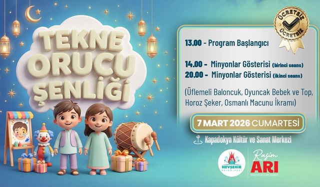 Nevşehir’de Tekne Orucu Şenliği ve Müzikal Tiyatro