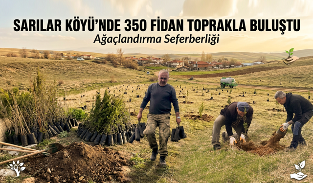Sarılar Köyü’nde İmeceyle Yeşil Gelecek