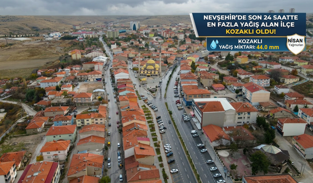 En fazla yağış alan ilçe Kozaklı oldu