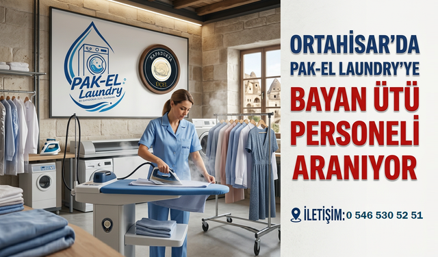 PAK-EL Laundry’ye Bayan Ütü Personeli Alınacaktır