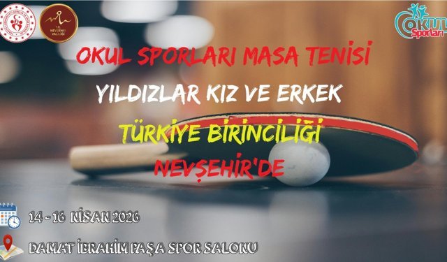 Nevşehir’de Masa Tenisi Şöleni Başlıyor