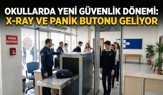 Okullara Panik Butonu ve X-Ray Sistemleri