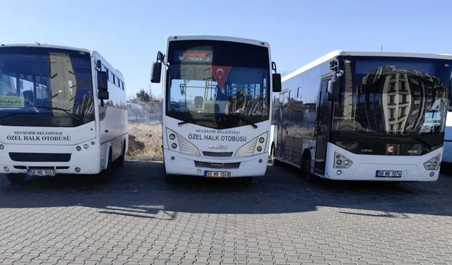 Nevşehir’de Özel Halk Otobüsü Ücretlerine Zam Yapıldı
