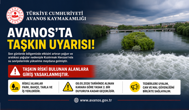 Avanos’ta Riskli Alanlara Giriş Yasaklandı