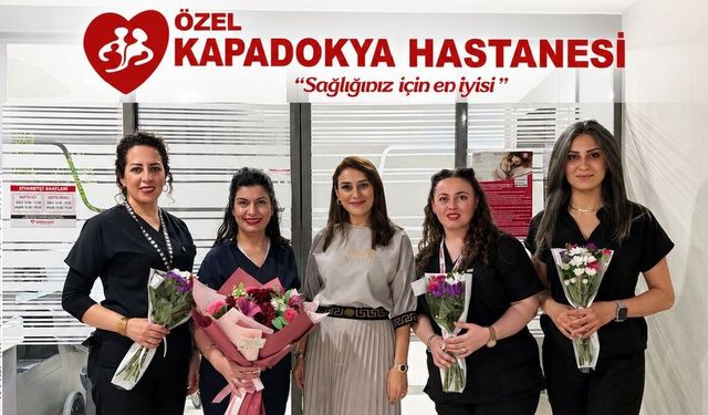 Kapadokya hastanesinde hemşireler unutulmadı