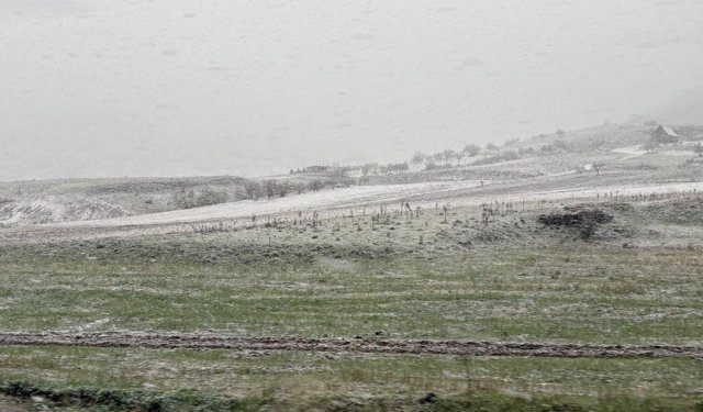 Nevşehir'e Mayıs Ayında Kar Yağdı