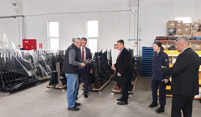 Nevşehir'de av tüfeği fabrikasına denetim