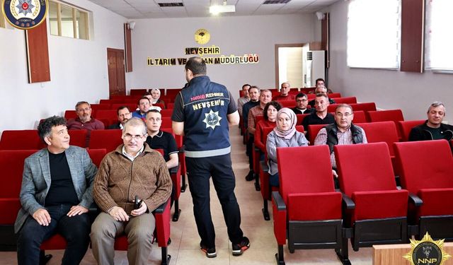 Nevşehir’de Tarım ve Orman Müdürlüğü Personeline Narkotik Eğitimi