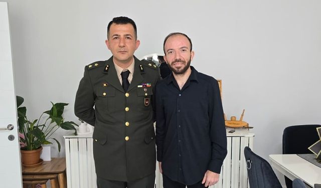 Nevşehir Askerlik Şubesi Başkanı Alkan'dan Afrin Gazisine anlamlı ziyaret
