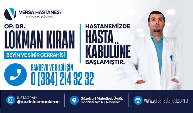 Özel Versa Hastanesi’ne Yeni Beyin Cerrahı