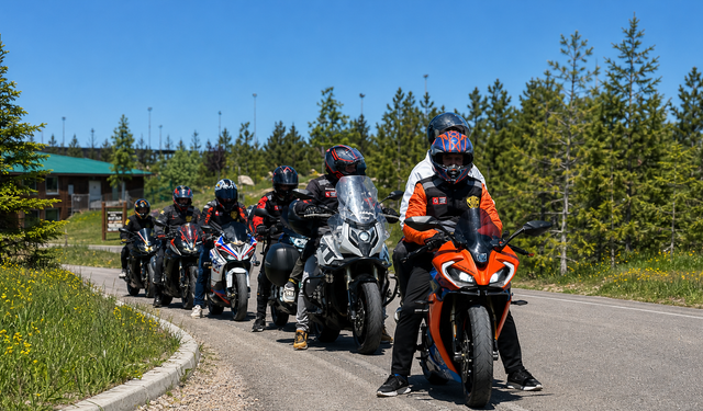 Nevşehir’de Motor Tutkunları Bayramı Birlikte Kutladı