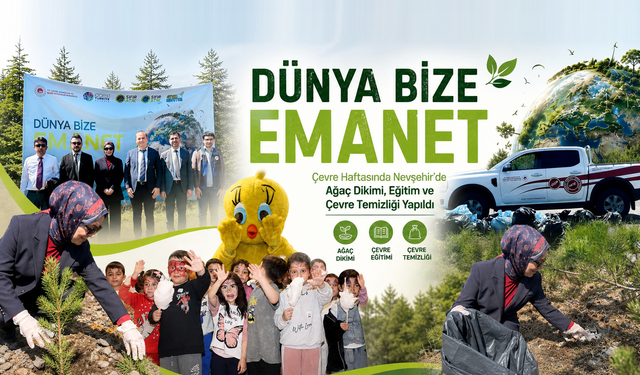 Sulusaray’da Çevre Temizliği ve Fidan Dikimi