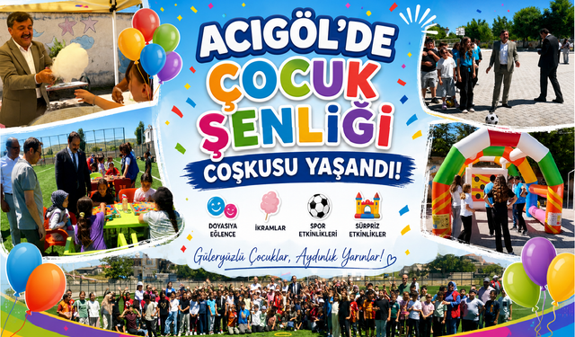 Acıgöl’de Çocuk Şenliği Coşkusu Yaşandı