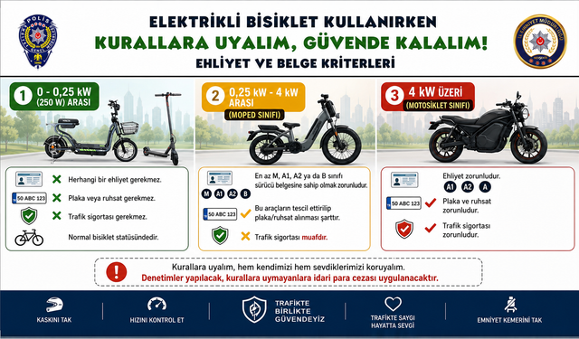 Dikkat: Elektrikli Bisiklette Ağır Ceza Riski