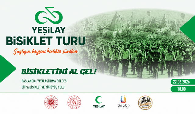 Ürgüp’te Yeşilay Bisiklet Turu Düzenlenecek