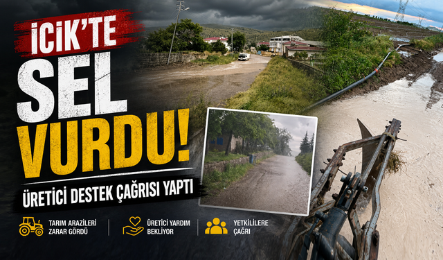 İcik'te Doğal Afet: Tarım Arazileri Sular Altında
