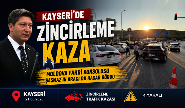Moldova'nın Nevşehir Fahri Konsolosu Şaşmaz Kaza Geçirdi