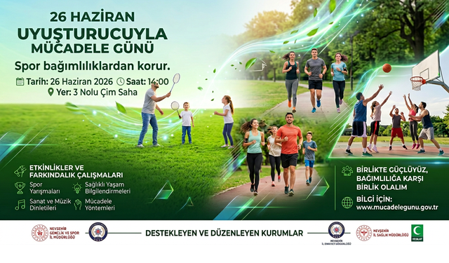 Nevşehir’de Bağımlılıkla Mücadele İçin Spor ve Sosyal Etkinlikler Düzenlenecek
