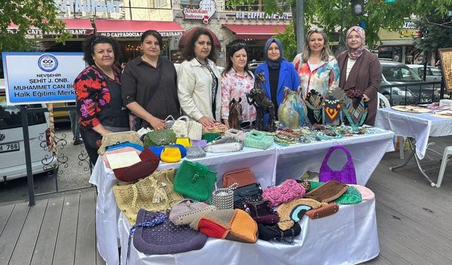 Halk Eğitim Merkezlerinin El Emeği Ürünleri Göreme’de Sergilendi