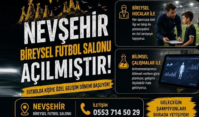 Nevşehir Bireysel Futbol Salonu Hizmete Açıldı