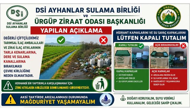 Çiftçilere Zirai Atık Uyarısı