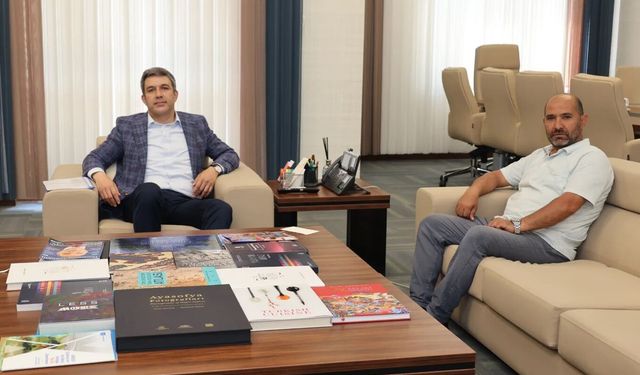 İbrahimpaşa Muhtarı Özden’den Alan Başkanı Aslanbay’a Teşekkür Ziyareti