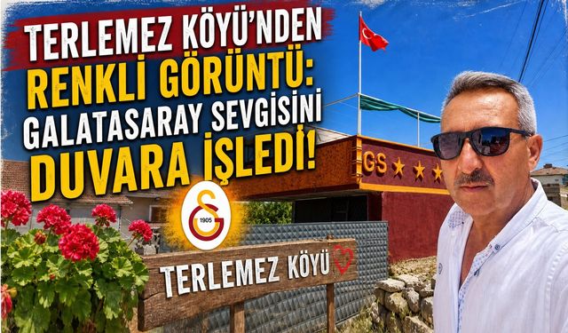 Terlemez köyünde GS sevgisi duvara yansıdı