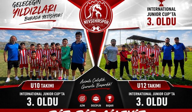 Nevşehir Spor Futbol Okulları'ndan Büyük Başarı: International Junior Cup'ta Çifte Üçüncülük