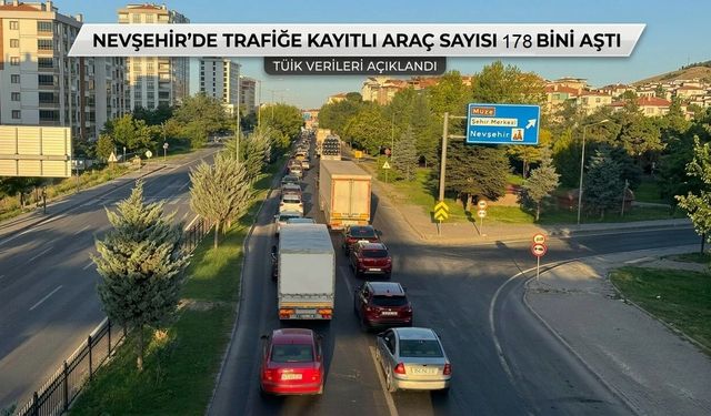 Nevşehir’de Trafikte Araç Sayısı Artıyor
