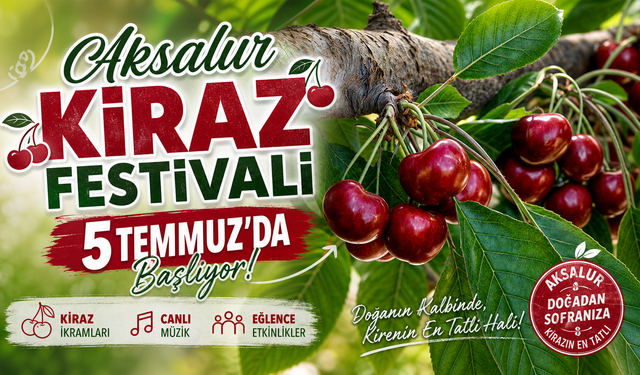 Aksalur'da Kiraz Şöleni İçin Geri Sayım