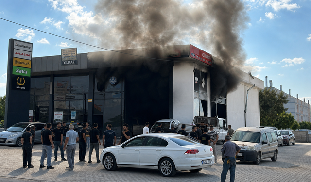 Nevşehir Sanayi Sitesinde Korkutan Yangın