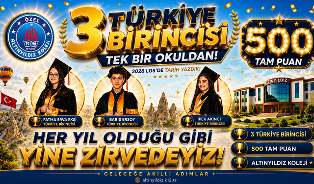LGS 2026'da Türkiye Zirvesinde Yine Altınyıldız