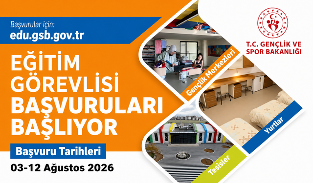GSB'de Eğitim Görevlisi Başvuruları 3 Ağustos'ta Başlıyor