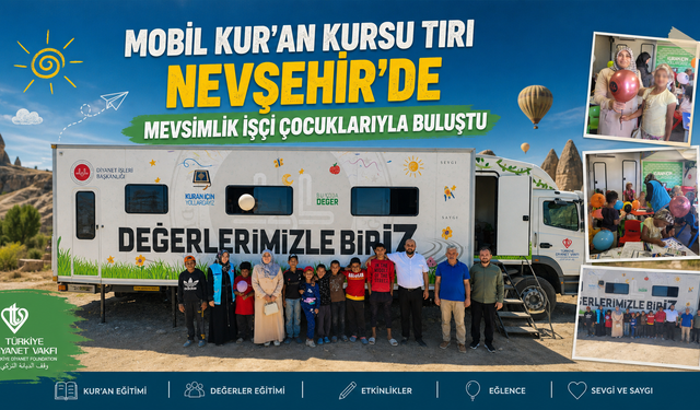 Mobil Kur'an Kursu Tırı Avanos'ta