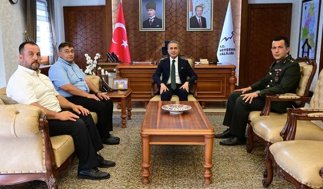 Nevşehir Askerlik Şube Başkanı Vali Kök'ü Ziyaret Etti