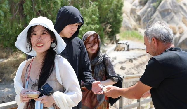 Göreme'de turistler aşureye hayran kaldı